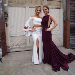 Jovani 47100 Burgundy Dress